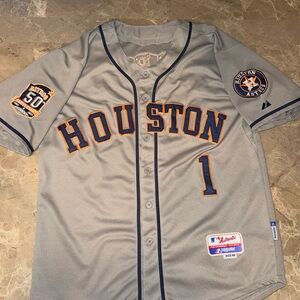 50th Anniversary CORREA Houston Astros Jersey Grey and Orange